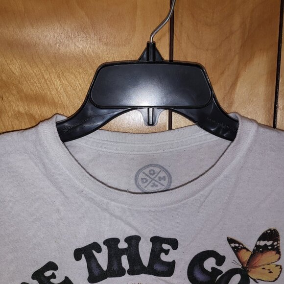 MUSHROOMS Shirt LARGE Short Sleeve See The Good In All Things Graphics White D1 - Picture 4 of 5